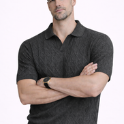 Cable Knit Polo