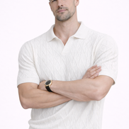 Cable Knit Polo