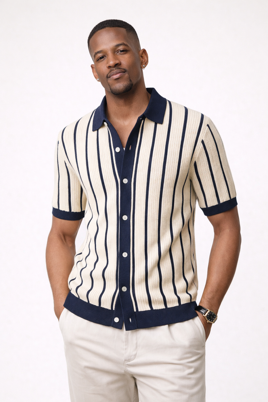 Nautical  Knit Polo