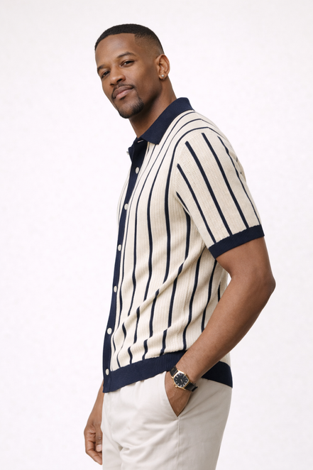 Nautical  Knit Polo