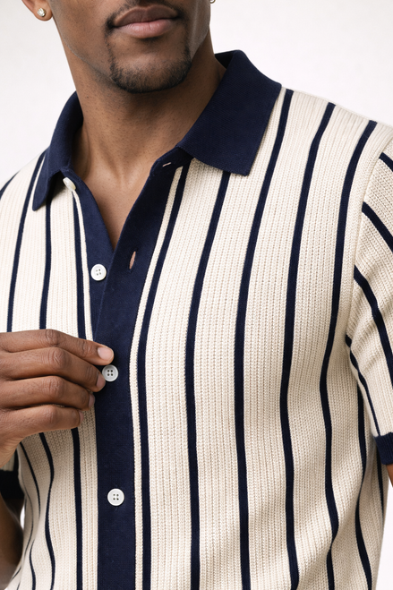 Nautical  Knit Polo