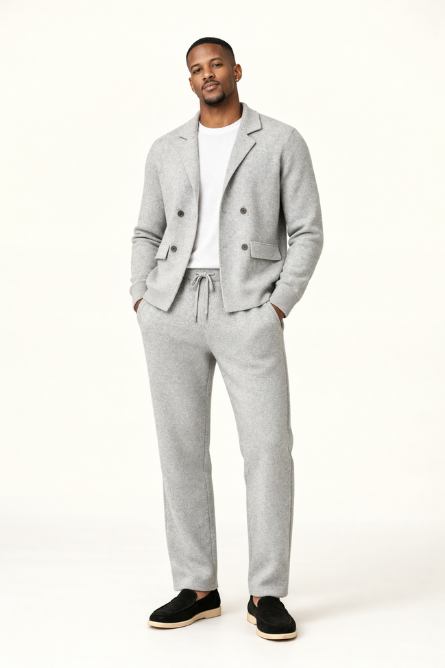Atelier Double Button Knit Set