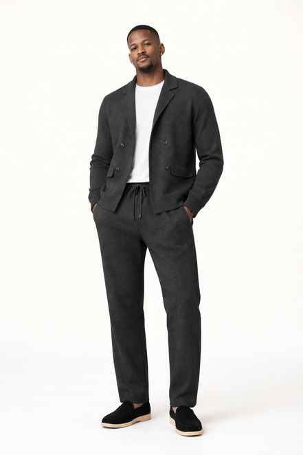 Atelier Double Button Knit Set