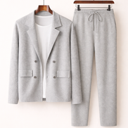 Atelier Double Button Knit Set
