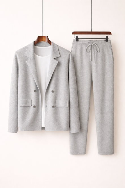 Atelier Double Button Knit Set