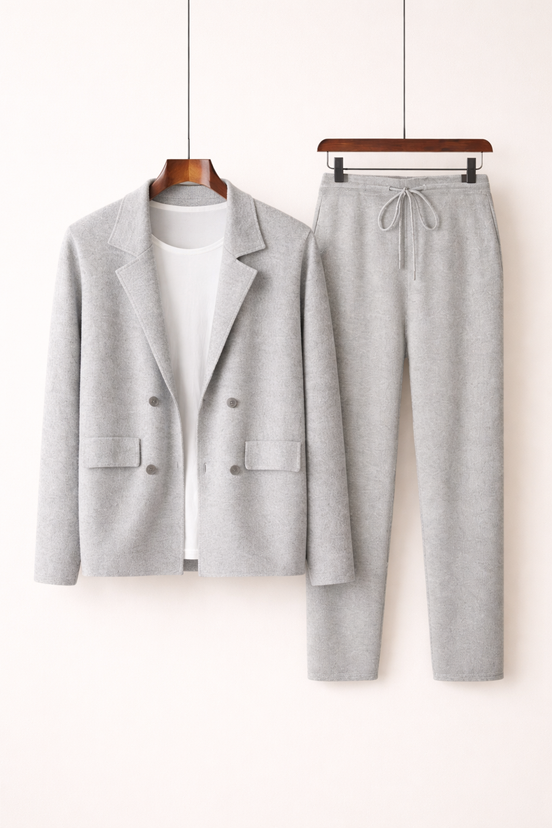 Atelier Double Button Knit Set