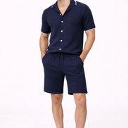 Valen Textured Knit Short Set