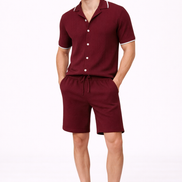 Valen Textured Knit Short Set
