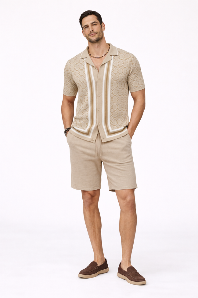 Monarch Jacquard Knit Set