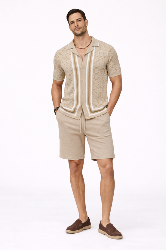 Monarch Jacquard Knit Set