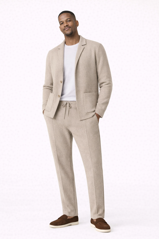 Atelier Single Breasted  Knit Set