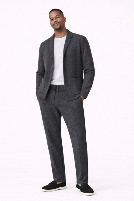 Atelier Single Breasted  Knit Set