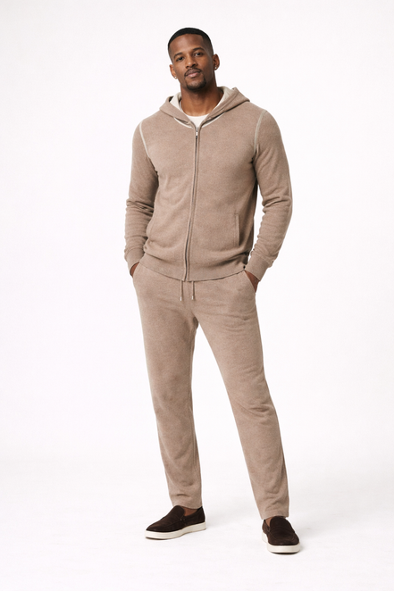 Lux Cashmere Stripe Knit set