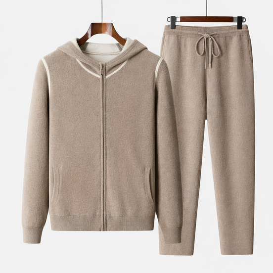 Lux Cashmere Stripe Knit set