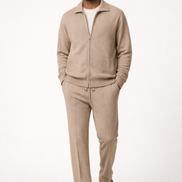 Folded Collar Knit Set