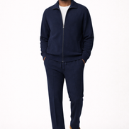 Folded Collar Knit Set