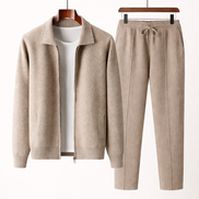 Folded Collar Knit Set