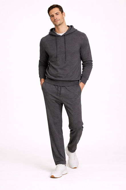 Hooded Jumper Knit Set