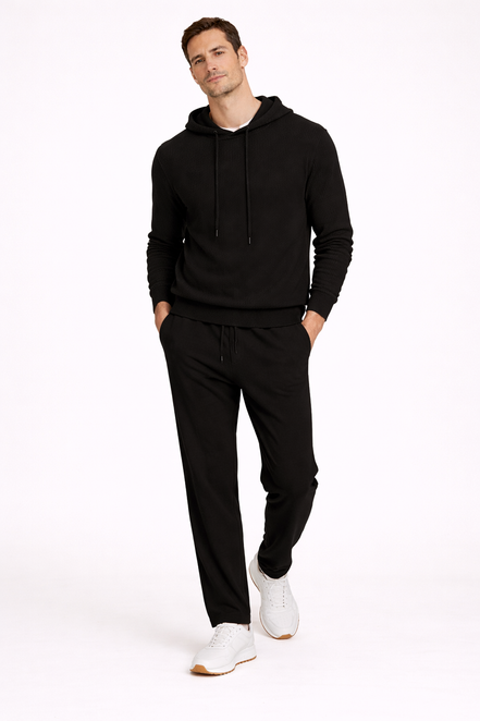 Hooded Jumper Knit Set