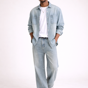 Azure Fade Denim Set