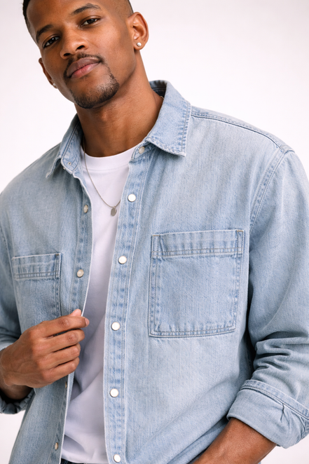 Azure Fade Denim Set