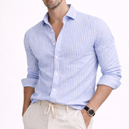 Seersucker Striped Shirt