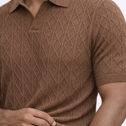 Cable Knit Polo