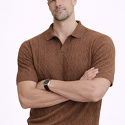 Cable Knit Polo