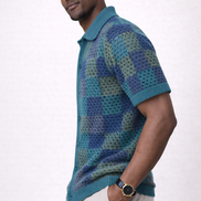 Monaco Color block Crochet Polo