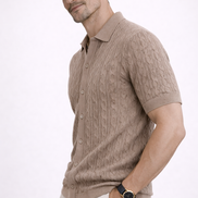 Cable Knit Polo