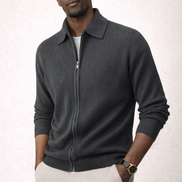 Milano Ribbed Zip Cardigan