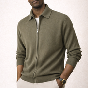 Milano Ribbed Zip Cardigan