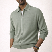 Milano Ribbed Zip Cardigan