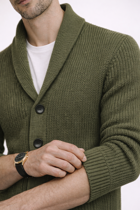 Heritage Shawl Knit Cardigan
