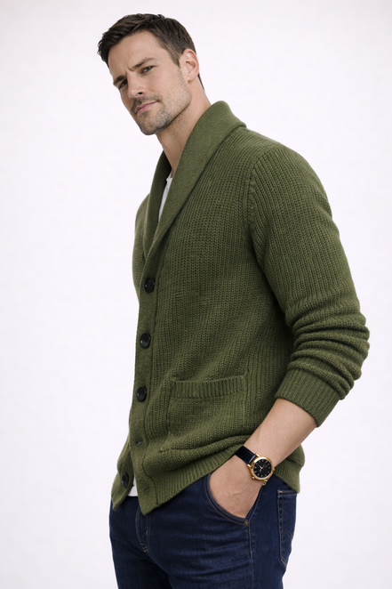 Heritage Shawl Knit Cardigan
