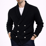 Riviera Double-Breasted Knit Cardigan