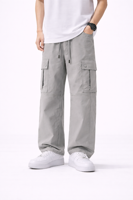 Utility Wide-Leg Cargo Pants