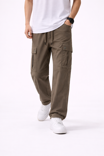 Utility Wide-Leg Cargo Pants