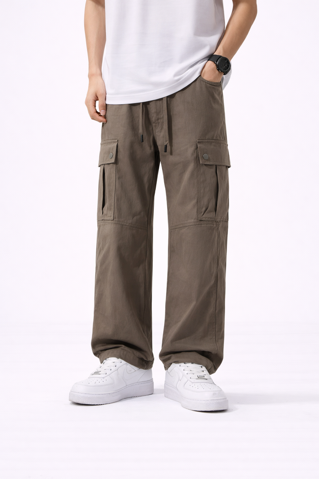 Utility Wide-Leg Cargo Pants