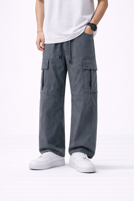 Utility Wide-Leg Cargo Pants