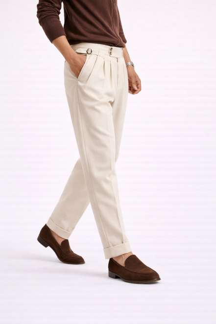 Naples Pleated Tailored Trousers