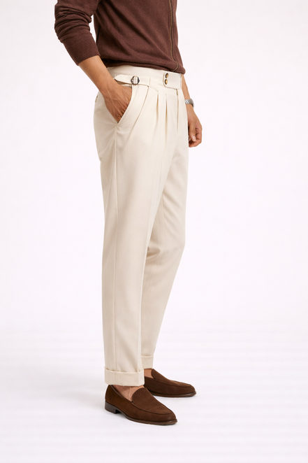 Naples Pleated Tailored Trousers