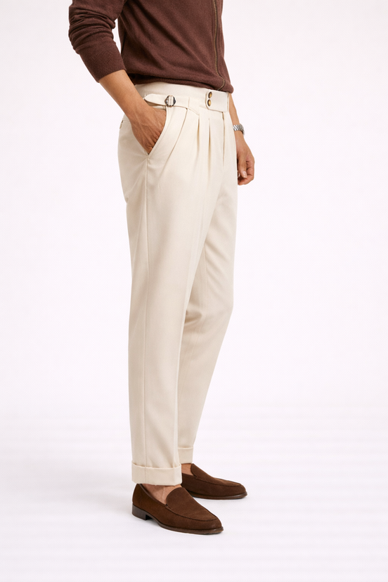 Naples Pleated Tailored Trousers