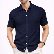 Pick Hole Knit Polo shirt