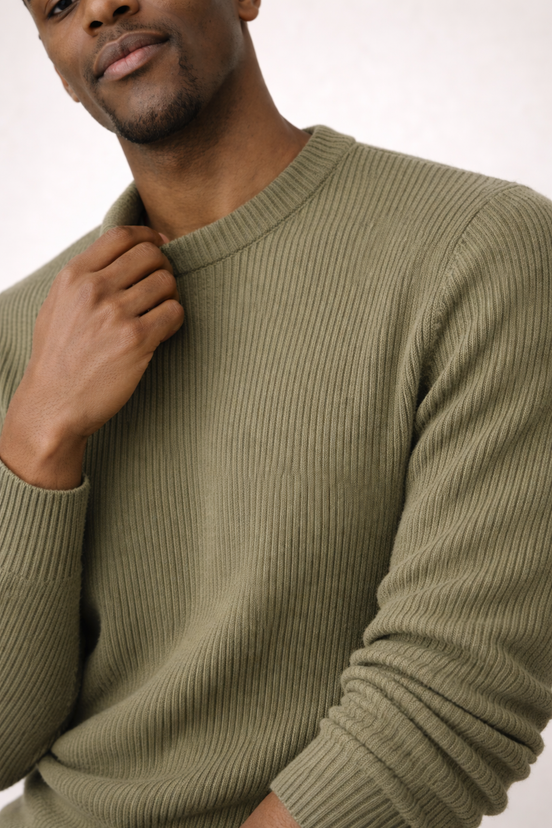 Round Crew Neck Cardigan
