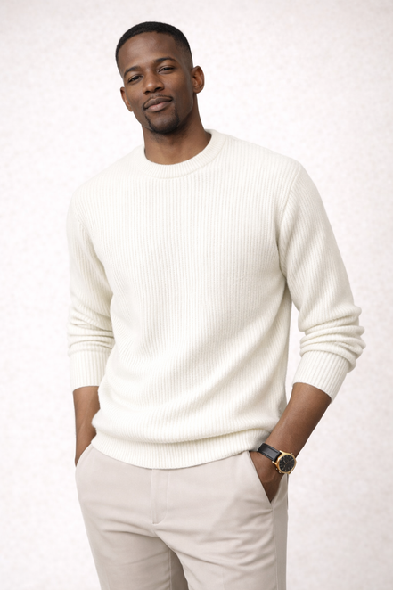 Round Crew Neck Cardigan