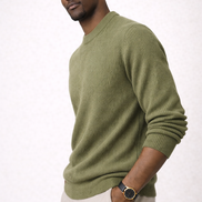 Round Crew Neck Cardigan