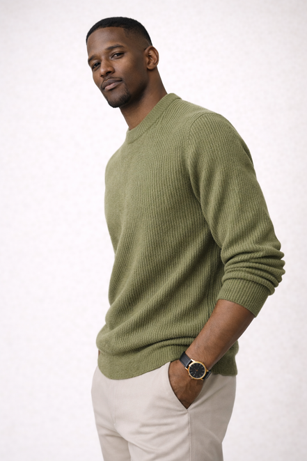 Round Crew Neck Cardigan