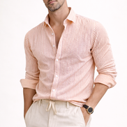 Seersucker Striped Shirt