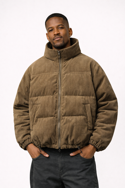 Corduroy Puffer Jacket
